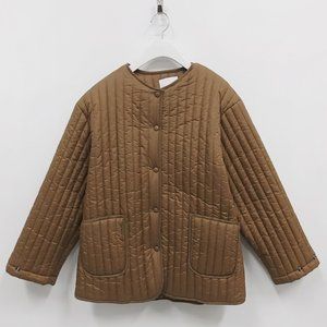 Ranko Padding Jumper Liner Jacket in Camel NWT